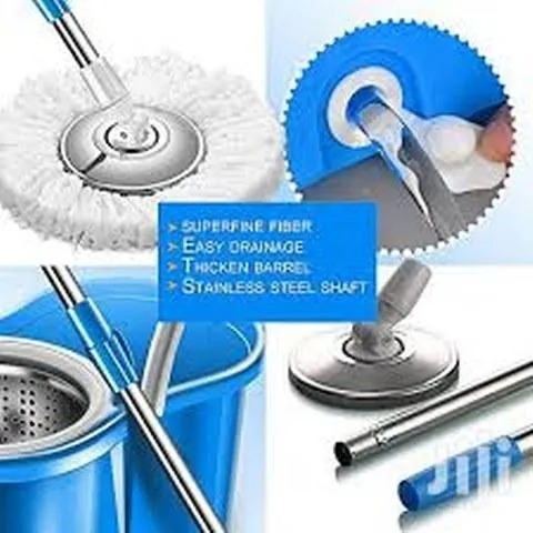 360° Rotating Head Mops with Bucket Mob Deep-cleaning magic mop-microfiber mop | Best for home and office cleaning - Image 3