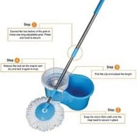 360° Rotating Head Mops with Bucket Mob Deep-cleaning magic mop-microfiber mop | Best for home and office cleaning - Image 8
