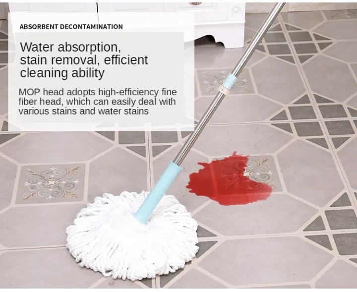 360° Rotating Head Mops with Bucket Mob Deep-cleaning magic mop-microfiber mop | Best for home and office cleaning - Image 4