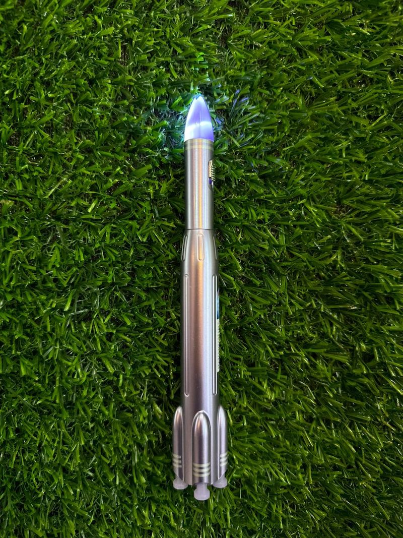 Rocket Shaped LED Gel Pen with Light-Up Tip (1 Piece – Random Metallic Color) - Image 6