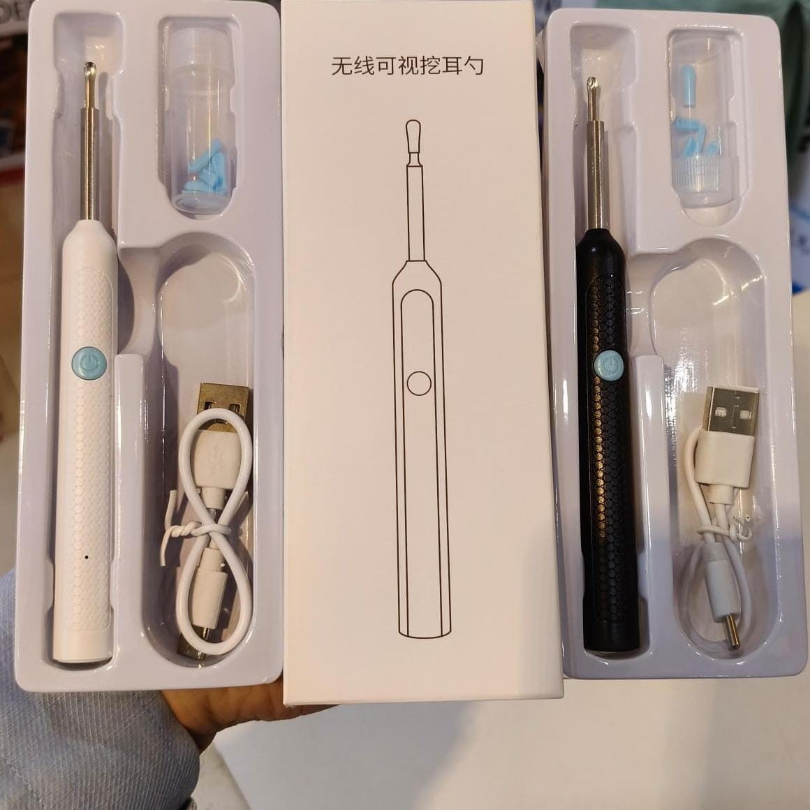 Ear Cleaner High Precision Ear Wax Removal Tool With Camera With LED Light Wireless Cleaner Smart Ear Cleaning Kit (Random Color) - Image 4