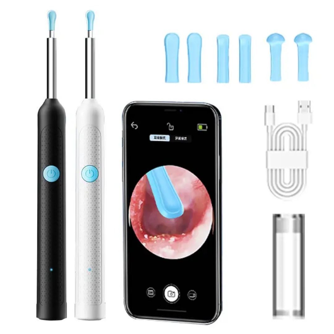 Ear Cleaner High Precision Ear Wax Removal Tool With Camera With LED Light Wireless Cleaner Smart Ear Cleaning Kit (Random Color) - Image 2