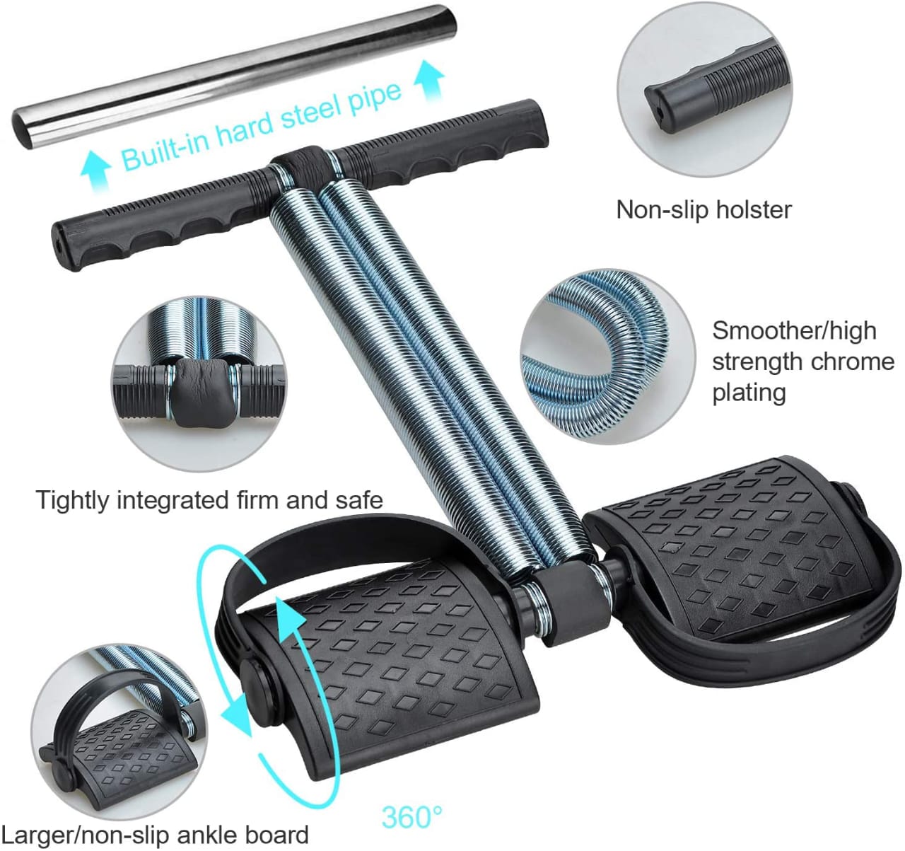 Tummy Trimmer Double Spring High Quality Resistance Trainer for Home Gym - Image 3