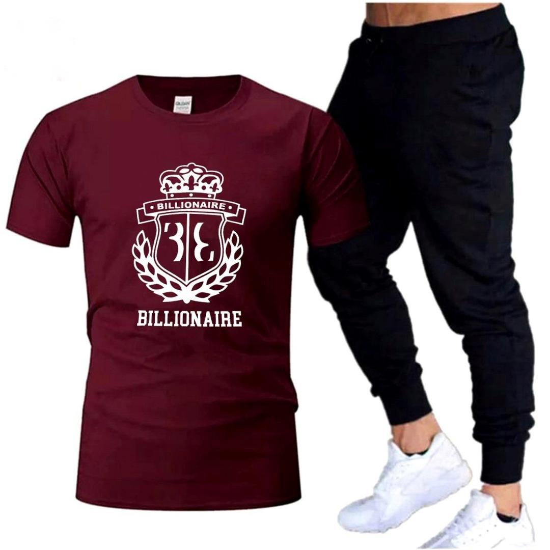 Premium Micro Men’s Tracksuit Billionaire Print – Comfortable Sportswear | Gym & Workout Suit - Image 3