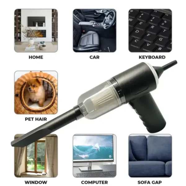 3 In 1 Portable Vacuum Cleaner Wireless Hand-held Cleaning For Car Home (As 228) - Image 3