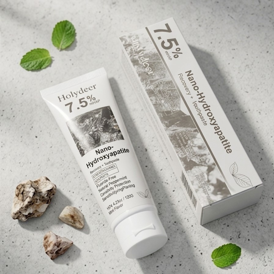 Holydeer Recovery Toothpaste | 7.5% Nano-Hydroxyapatite For Enamel Repair & Whitening - 120Gram - Image 3