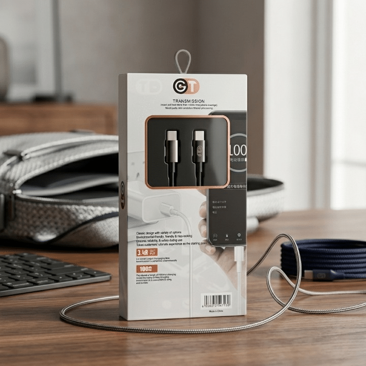 GT Type C to Type C Fast Charging Cable High Speed USB-C Data Cable - Image 4