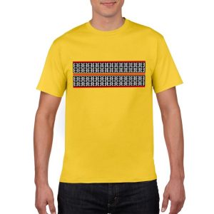 Yellow Half Sleeves Cotton T-Shirt for Men – Soft Breathable Casual Round Neck Summer Wear Tee