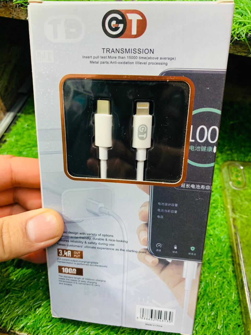 GT Type C to IPhone Fast Charging Cable Lightning USB-C Charger Cable - Image 4
