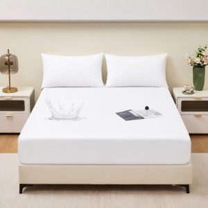 Waterproof Terry Mattress Protector – King Size (72 x 78 Inches, Fits Up To 8" Depth)