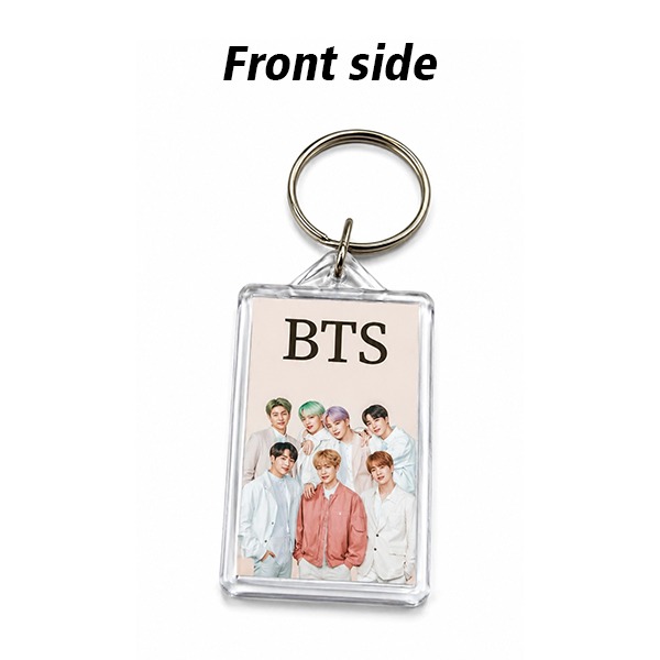 BTS Dual Side Printed Acrylic Keychain 2 Inch | Glossy K-Pop Key Ring | Premium Gift for BTS Fans & K-Pop Lovers - Image 4