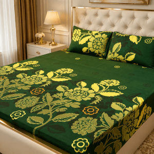 3D Crystal Cotton 3-piece Bedsheet Set AY0010013