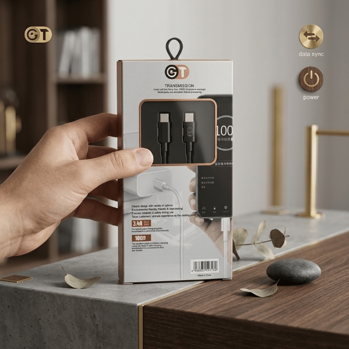 GT Type C to Type C Fast Charging Cable High Speed USB-C Data Cable - Image 3