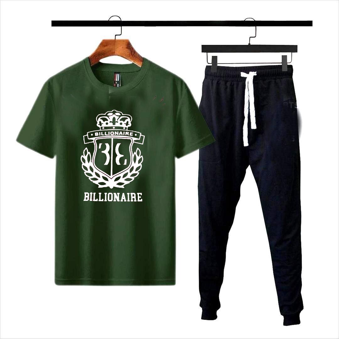 Premium Micro Men’s Tracksuit Billionaire Print – Comfortable Sportswear | Gym & Workout Suit - Image 4