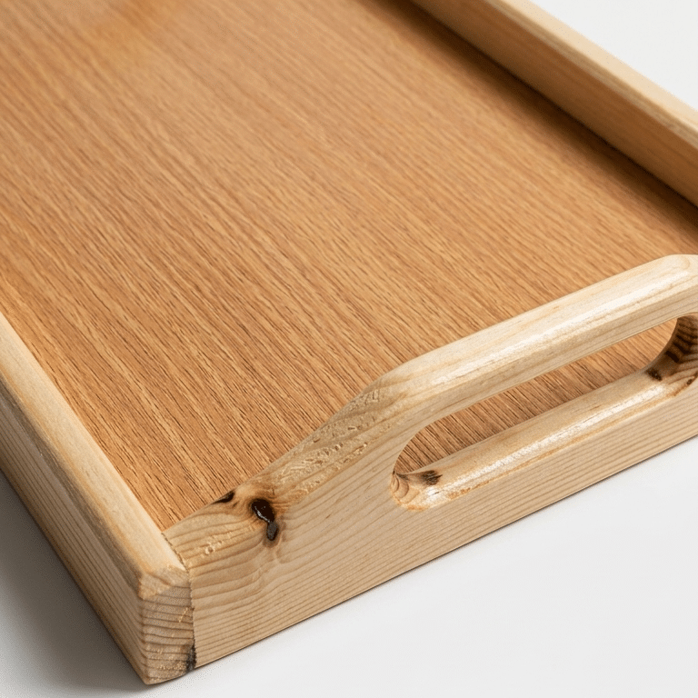 Wooden Serving Tray – Natural Wood Multipurpose Serving Tray – Premium Quality - Image 4