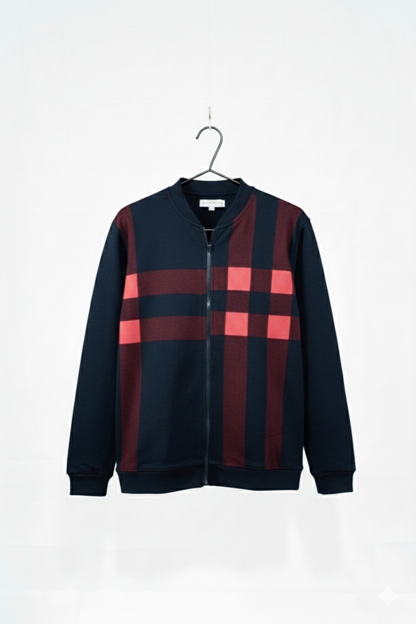 Classic Winter Jacket For Men Zipper Style Stay Warm And Stylish | Comfortable Fleece Material - Image 3