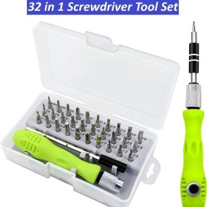 32 in 1 Precision Screwdriver Set with Handle – Multi-Bit Repair Tool Kit
