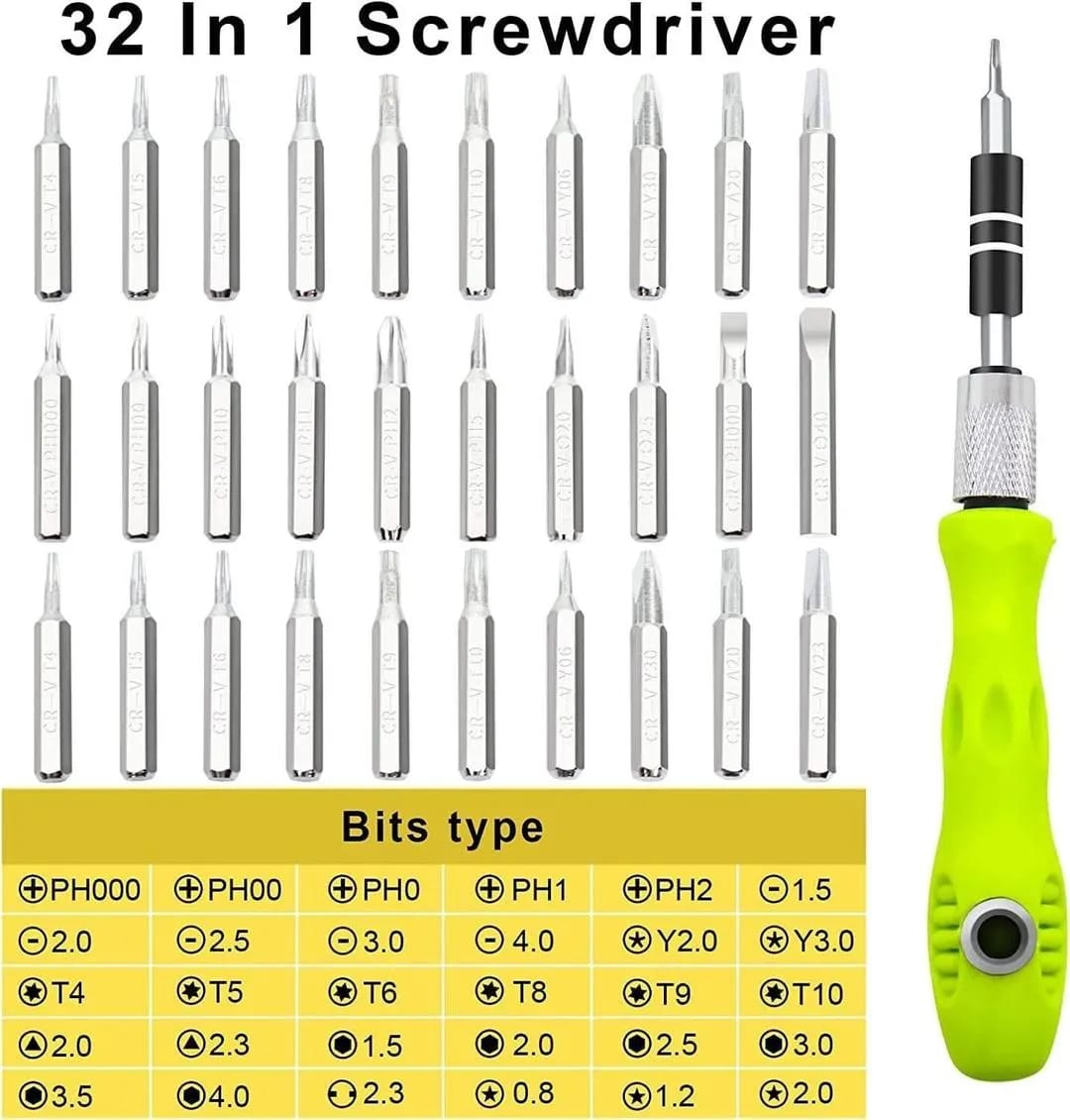 32 in 1 Precision Screwdriver Set with Handle – Multi-Bit Repair Tool Kit - Image 4