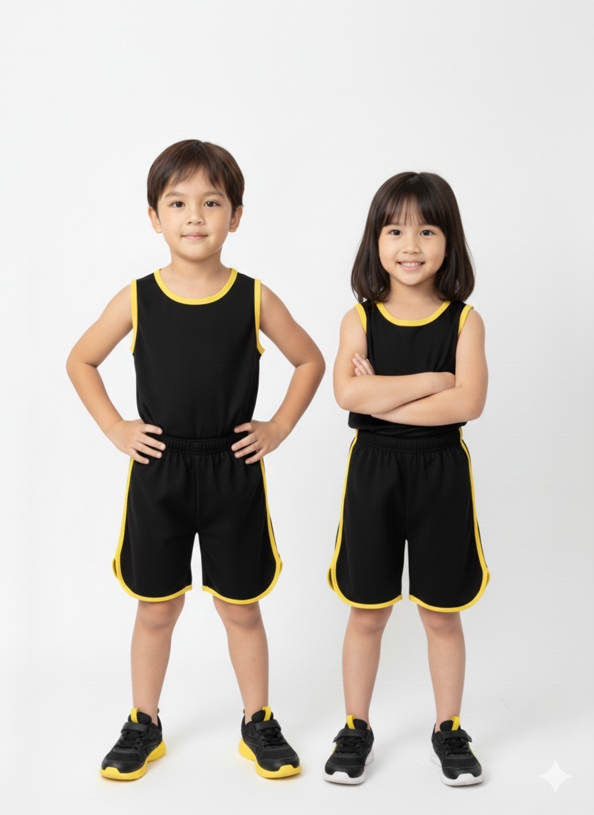 Kids Cool Summer Sando Outfit – Lightweight Sleeveless Casual Wear for Boys & Girls, Soft Breathable Fabric - Image 2