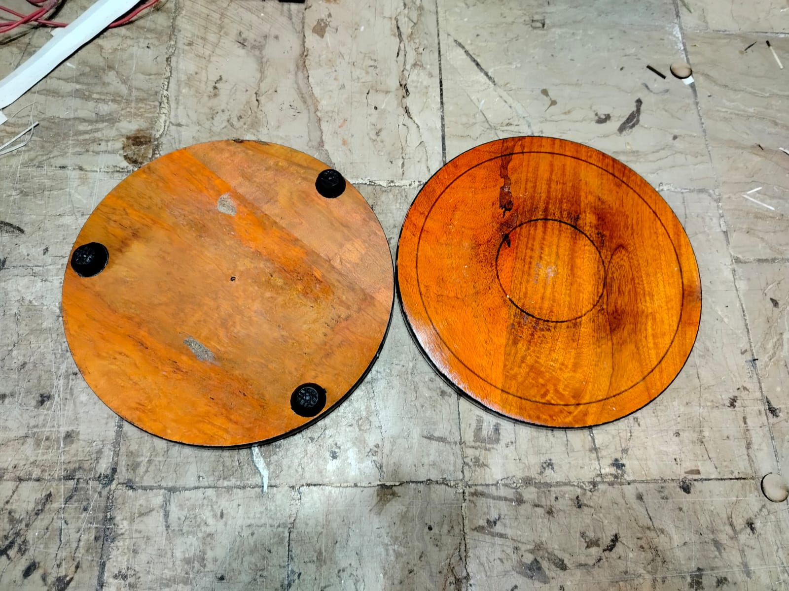 White & Brown Wooden Patra Board – Roti, Chapati & Paratha Making Base - Image 6