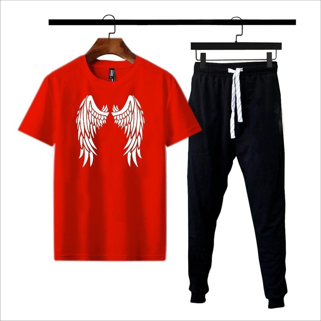 Premium Micro Men’s Tracksuit Angel Print – Comfortable Sportswear | Gym & Workout Suit - Image 8