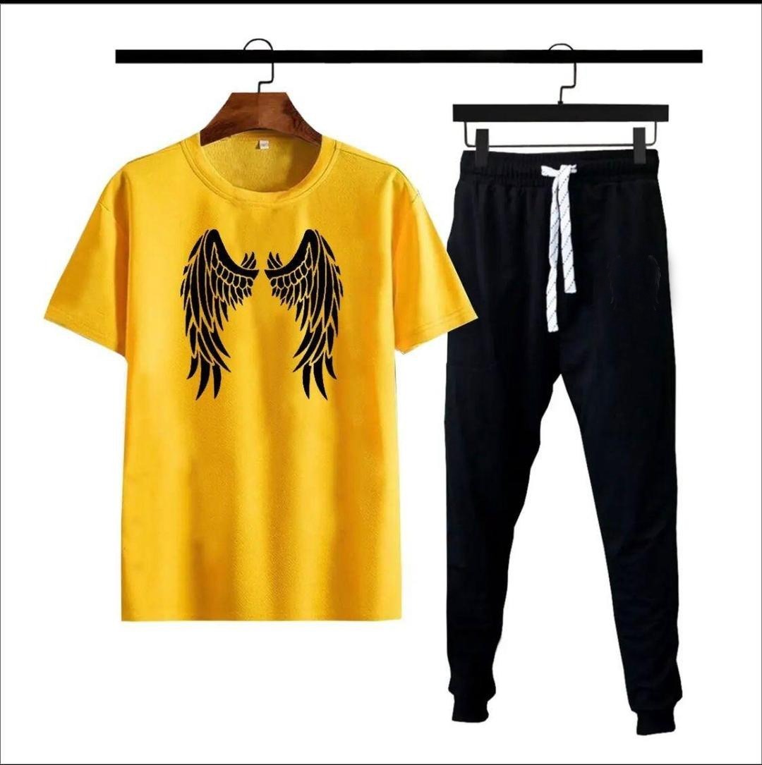 Premium Micro Men’s Tracksuit Angel Print – Comfortable Sportswear | Gym & Workout Suit - Image 6