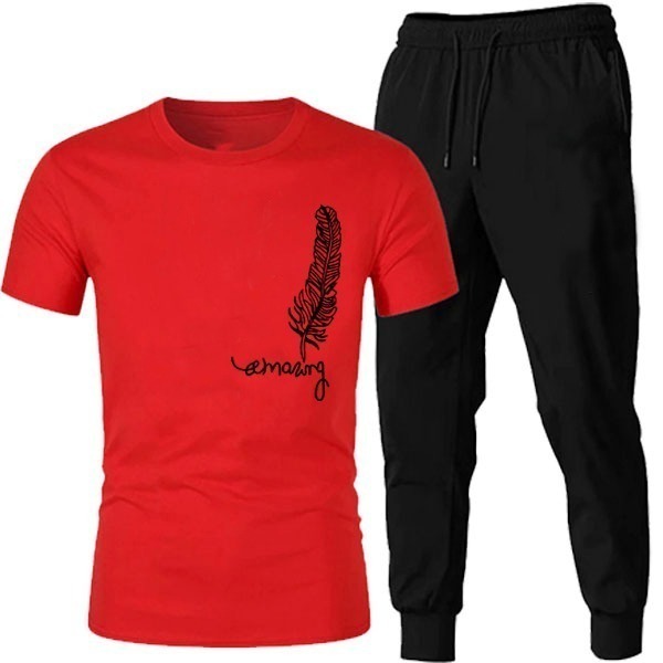 HALF SLEEVE PREMIUM TRENDY PRINTED TRACKSUIT FOR MEN - Image 3