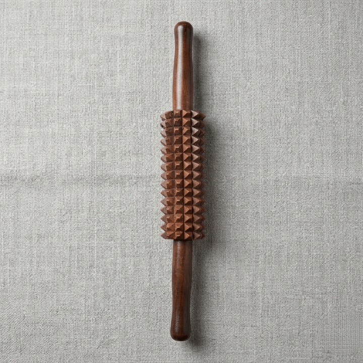 Handcrafted Wooden Thighs and Calves Massager – Reflexology & Muscle Roller - Image 2