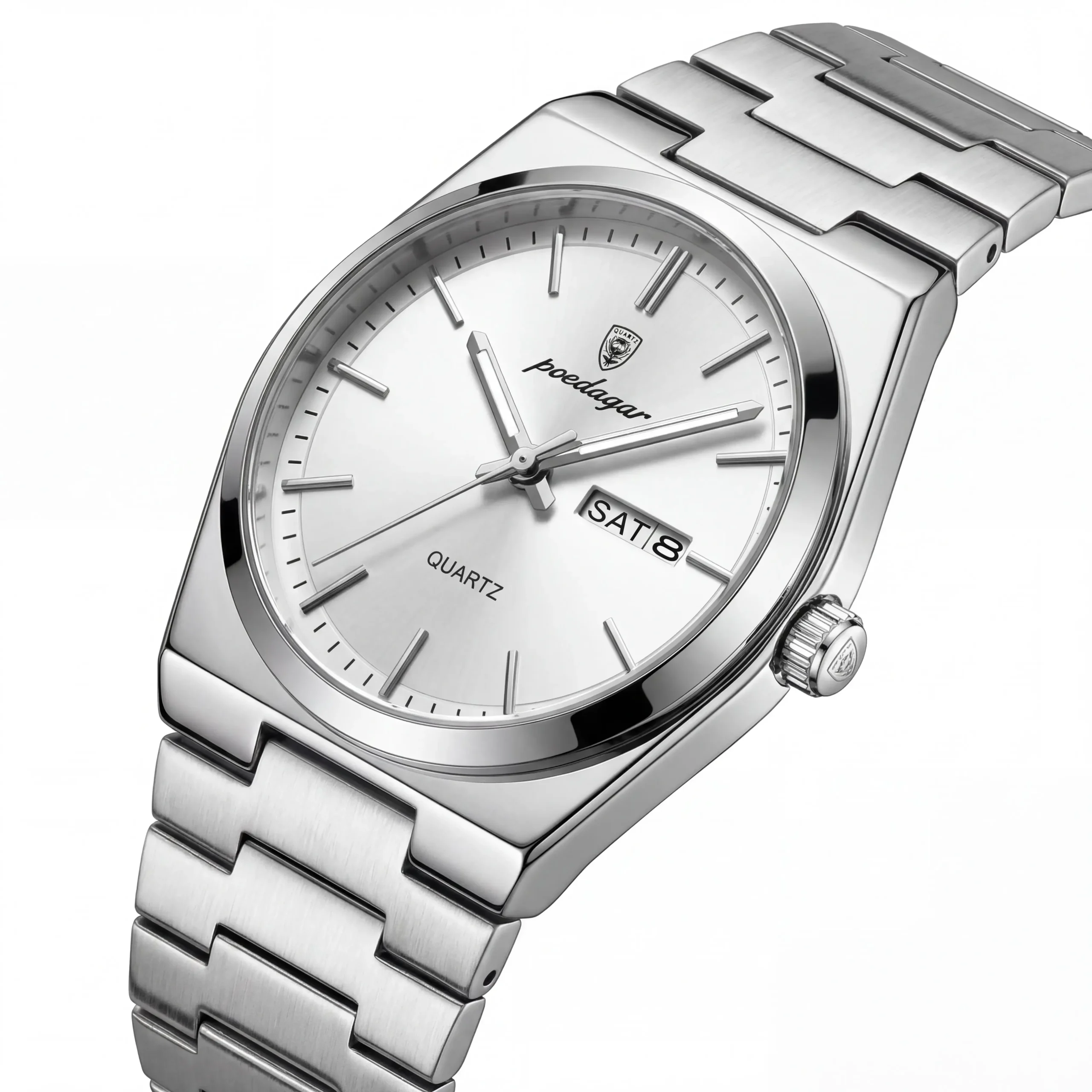 Premium Stainless Steel Quartz Watch PRX Style Elegant Durable Timepiece With Stainless Steel Strap And Precise Quartz Mechanism - Image 2