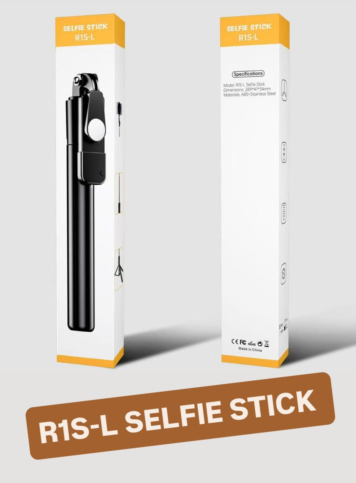 4 In 1 R1SL Selfie Stick Featuring A Bluetooth Remote, Tripod Stand, Light And Retractable Mobile Holder - Image 2