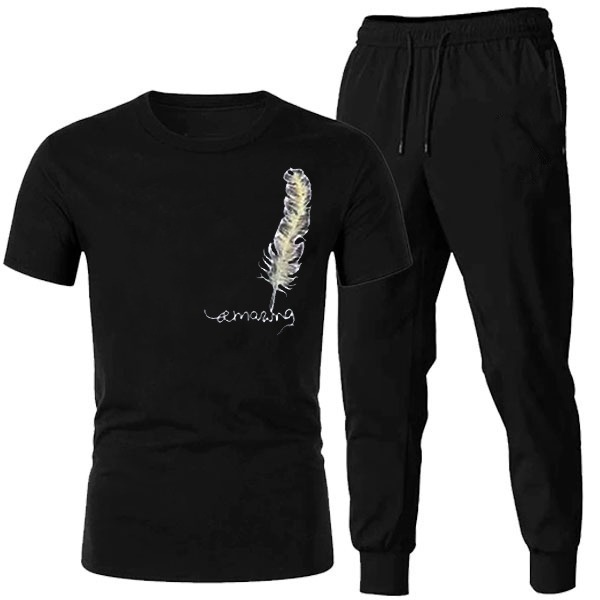 HALF SLEEVE PREMIUM TRENDY PRINTED TRACKSUIT FOR MEN - Image 2