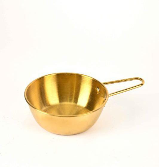 Mini Golden Stainless Steel Sauce Pan Multipurpose Kitchen Cooking Pot - Premium Cookware Designed For Heating Milk And Food Portions Routine - Image 3