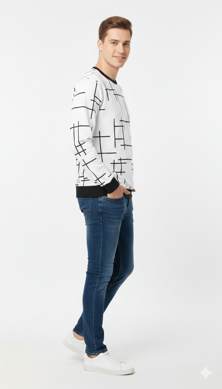 Stylish Boys Full Sleeve Printed T Shirt – Trendy Casual Look - Image 4