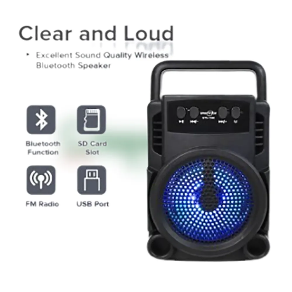 GTS-1360 Wireless Portable Speaker – Extra Bass & Long Battery Life - Image 3