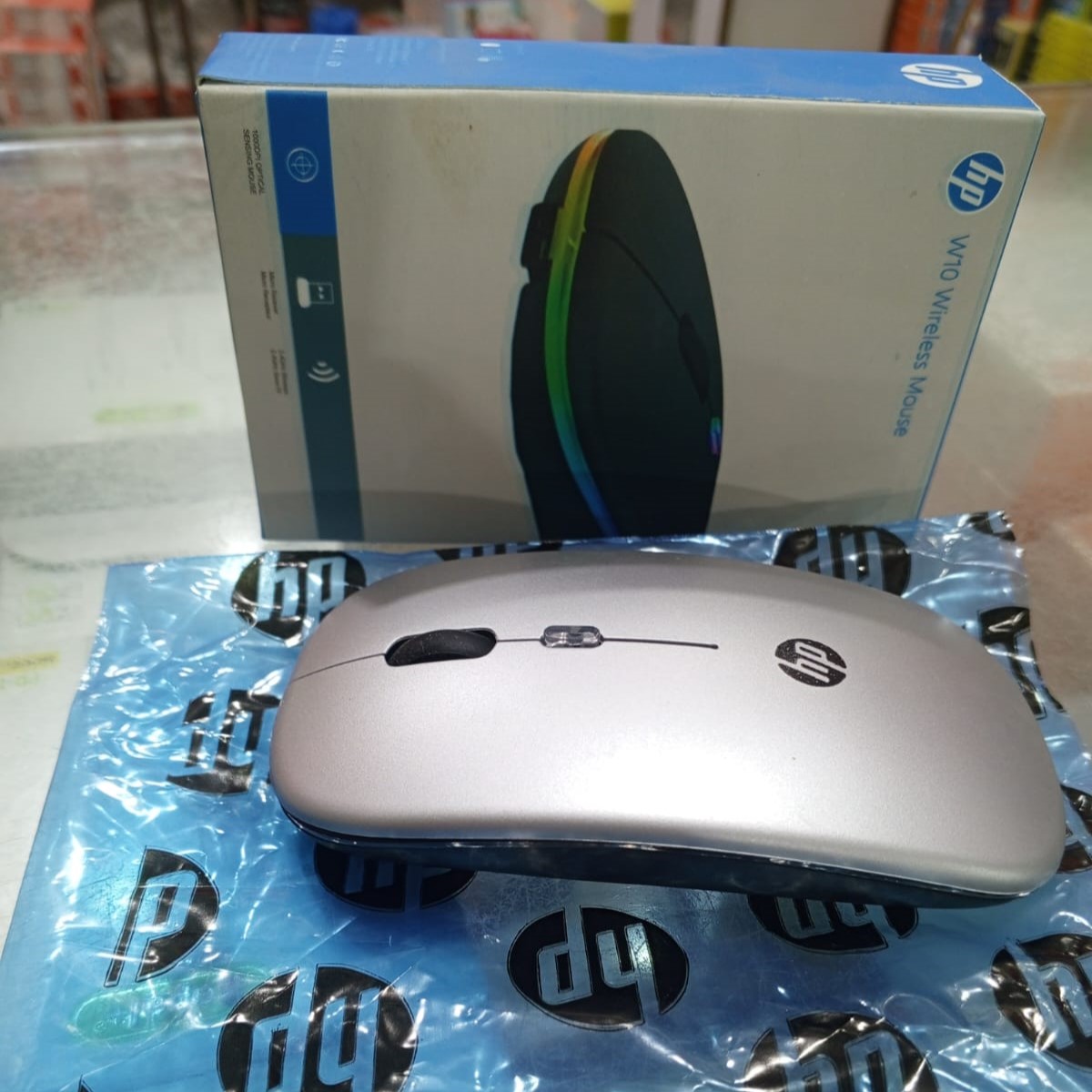 HP W10 Wireless Mouse - Slim Silent Stylish 2.4GHz Wireless Optical Mouse With Ergonomic Design Plug And Play USB Receiver For Laptop PC (Random Color) - Image 6