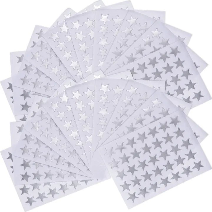 350 PVC Star Stickers Self Adhesive Removable Sparkle Rewards Funny Stickers For Teacher Encourage Students Kids - Stationery Accessory Designed - Image 2