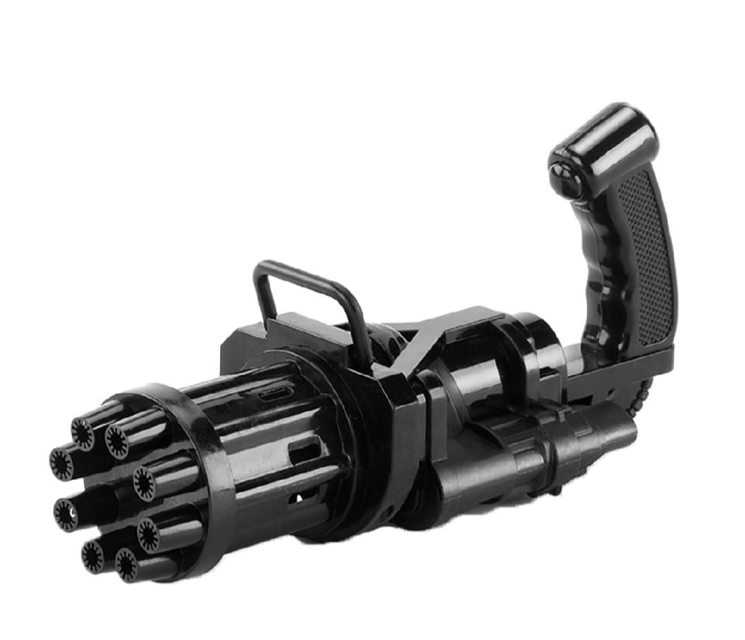 Electric Gatling Bubble Gun – 8 Hole Automatic Bubble Blaster Toy Gun - Image 3