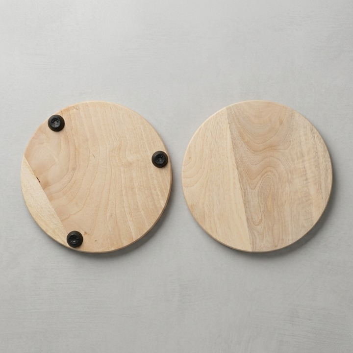 White & Brown Wooden Patra Board – Roti, Chapati & Paratha Making Base - Image 3