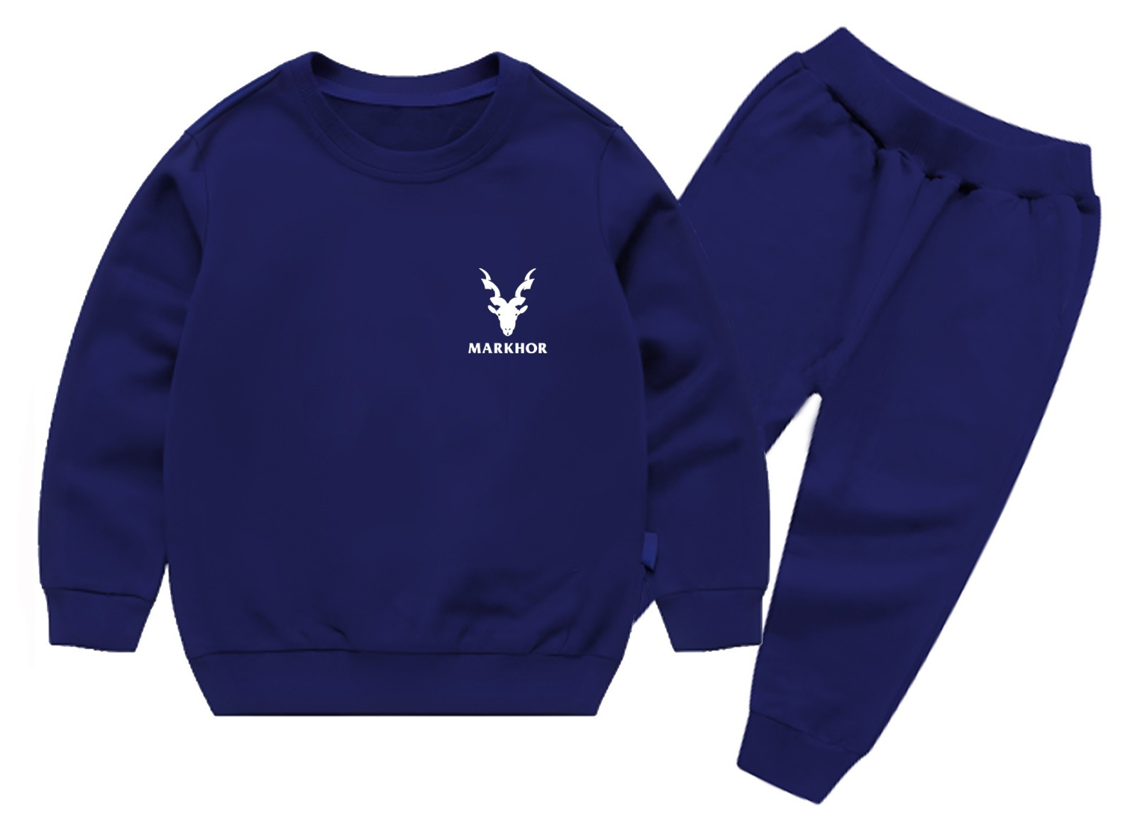 Winter Kids Markhor Printed Tracksuit | Full Sleeves Round Neck T-Shirt & Trouser Set – Warm, Stylish & Comfortable Outfit - Image 5