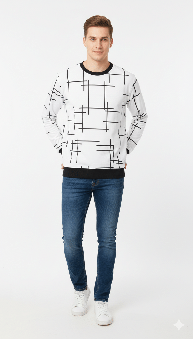 Stylish Boys Full Sleeve Printed T Shirt – Trendy Casual Look - Image 2
