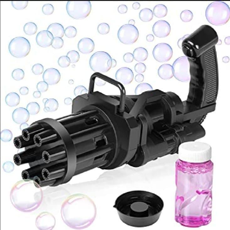 Electric Gatling Bubble Gun – 8 Hole Automatic Bubble Blaster Toy Gun - Image 4