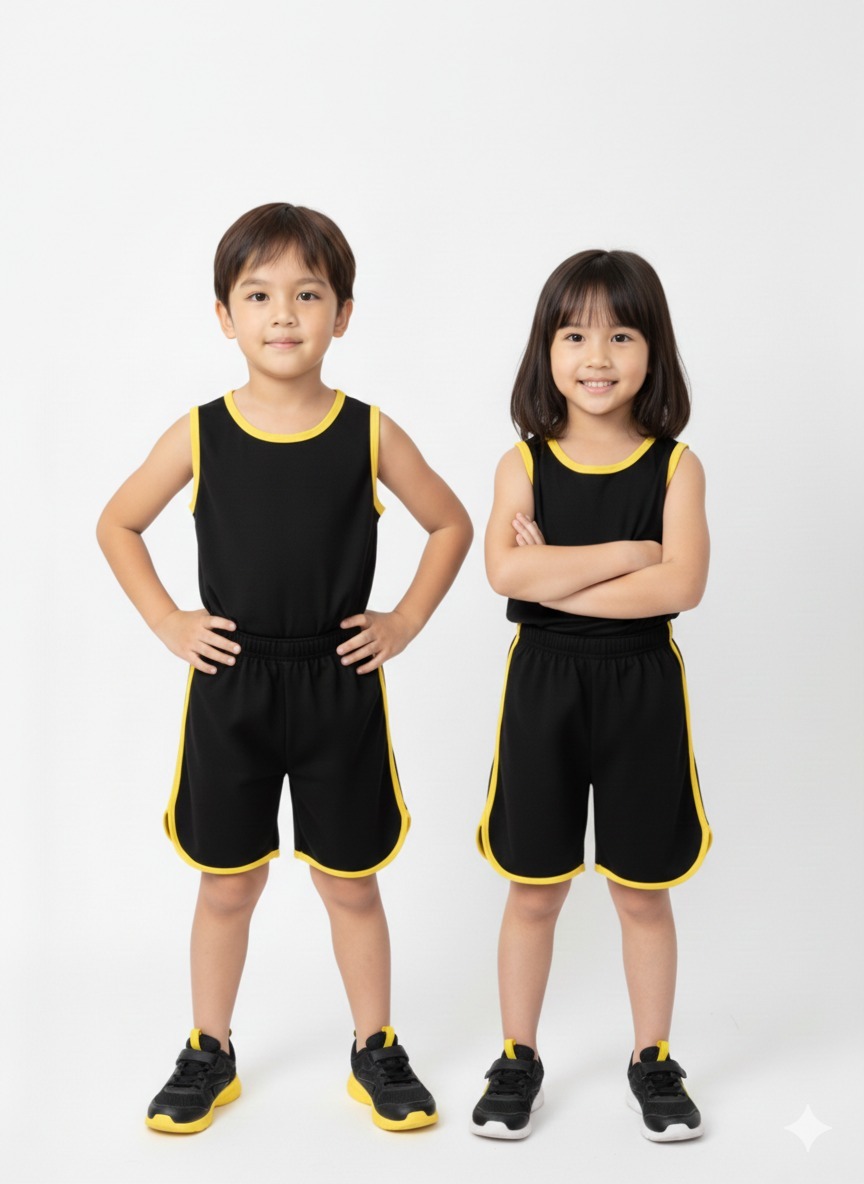 Kids Sando and Shorts Track Suit 2 Pcs Set - Image 3