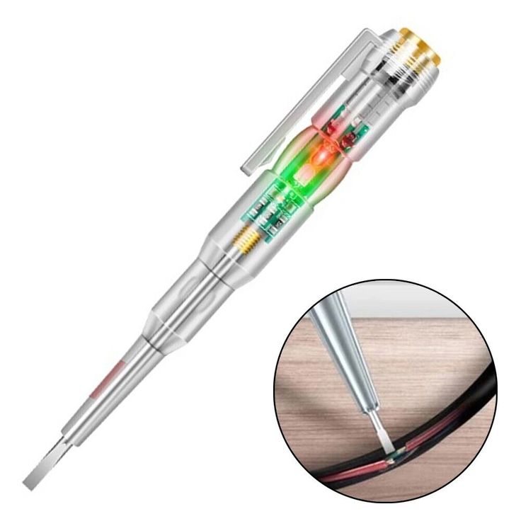 Smart Electric Voltage Tester Pen with Screwdriver Function | AC/DC Circuit Tester with LED Indicator - Image 2