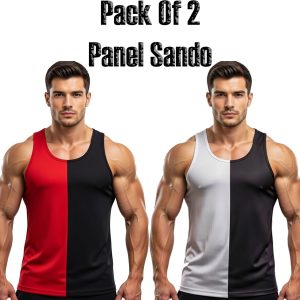 Men Boys Panel Tank Top | Top Tank Sando Pack of 2 Summer Wear