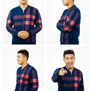 Classic Winter Jacket For Men- Zipper Style, Stay Warm And Stylish- Comfortable Fleece Material