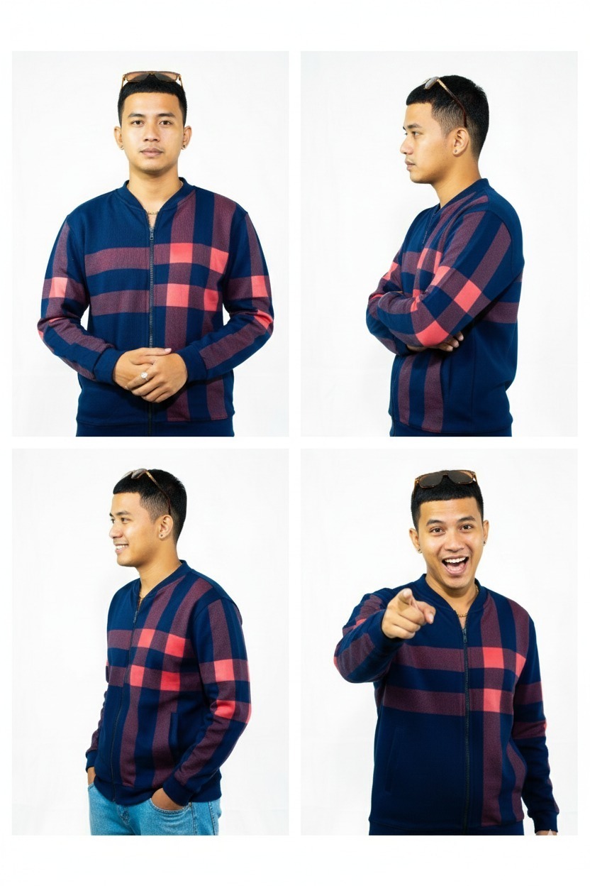 Classic Winter Jacket For Men- Zipper Style, Stay Warm And Stylish- Comfortable Fleece Material