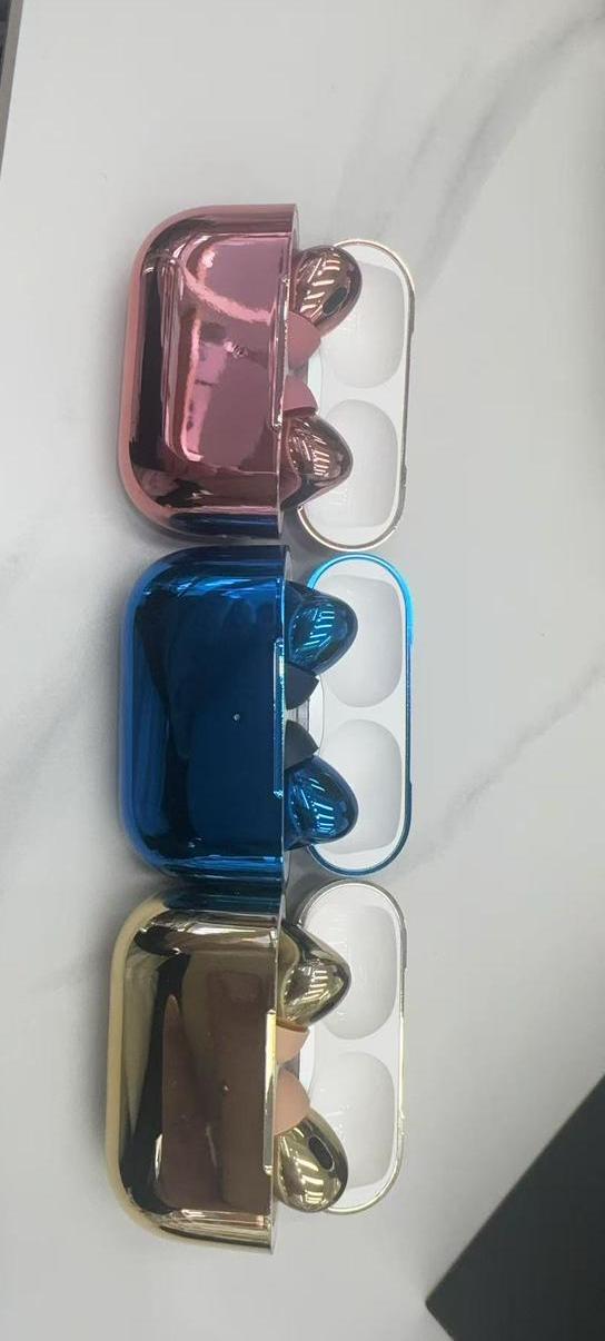 Premium AirPod Pro 2 Glossy Edition - Stylish Shining Wireless Earbuds with High-Fidelity Sound - Without Box - Random Color - Image 6