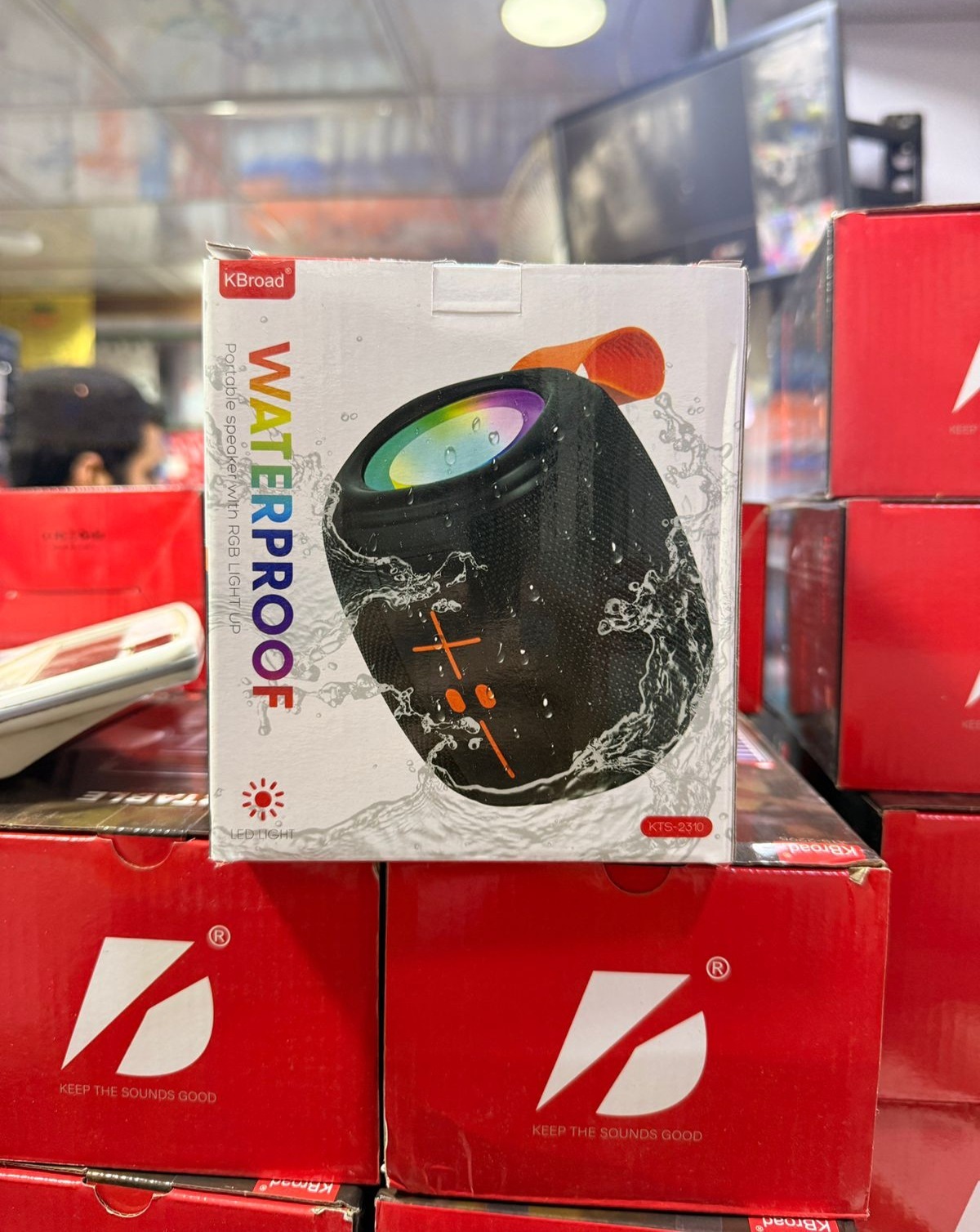 KTS-2310 Waterproof RGB Bluetooth Speaker – Portable Outdoor Wireless Speaker with Deep Bass & LED Light Up Display - Image 6