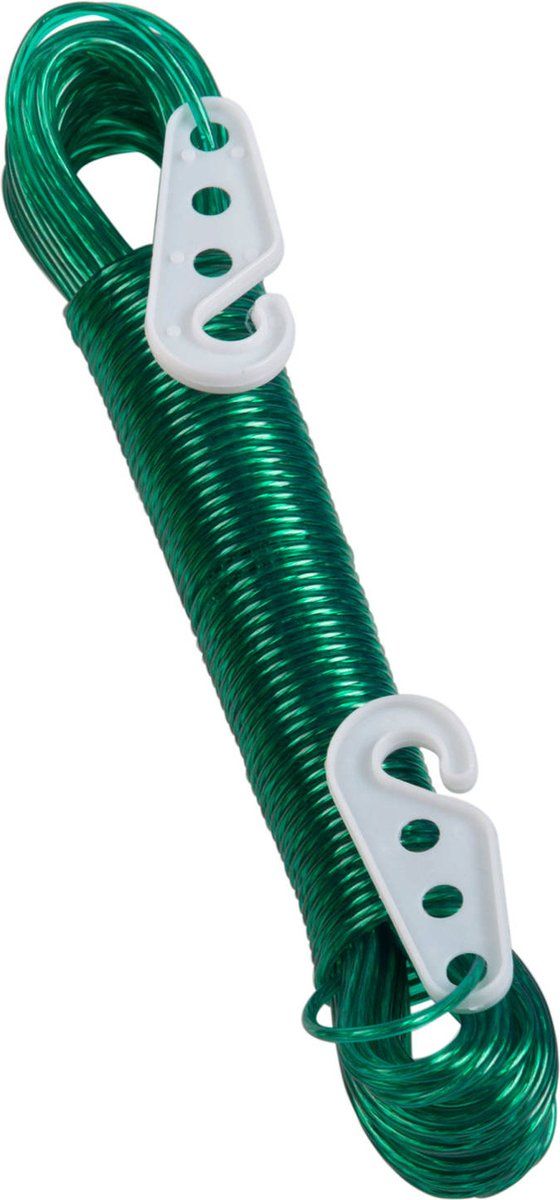 20M PVC Coated Metal Laundry Rope with Tensioner – Strong Outdoor Clothesline Wire (Random Color) - Image 3