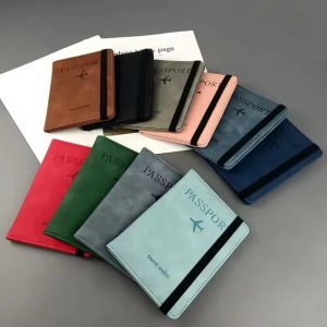 Passport Travel Wallet Organizer Durable Secure Multi Compartment Design For Passports Cards Money And Travel Essentials | Random Colour